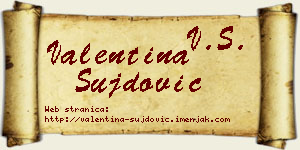 Valentina Šujdović vizit kartica